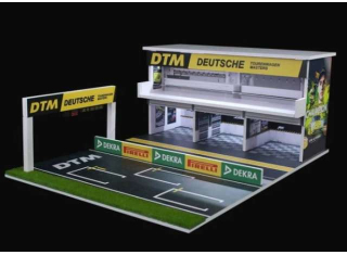 Diorama *DTM track with light* 1:64 Black Box Diorama
