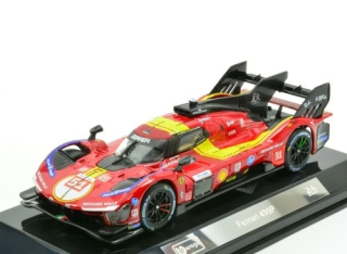 Ferrari 499P 3.0l Turbo V6 #51 Alessandro Pier Guidi/James Calado/Antonio Giovinazzi Team Ferrari af Corse 3rd 24h Le Mans 2025 1:43 Bburago