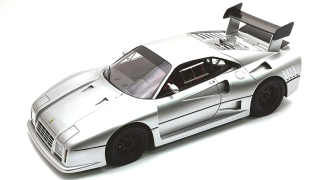 Ferrari 288 GTO Evoluzione 1985 Nürburgring silver/black wheels 1:18 Tecnomodel 