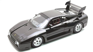 Ferrari 288 GTO Evoluzione 1985 black metallic/silver wheels 1:18 Tecnomodel 
