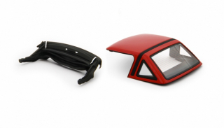 Hard Top + Soft Top for Alfa Romeo Spider 1.6 - 2.0i 1990 red 1:18 Laudoracing Model