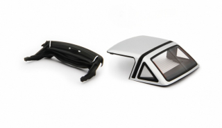 Hard Top + Soft Top for Alfa Romeo Spider 1.6 - 2.0i 1990 silver 1:18 Laudoracing Model