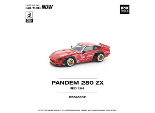 Pandem 280 ZX red 1:64 Pop Race