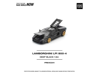 Lamborghini Countach LPI 800-4 deep black 1:64 Pop Race