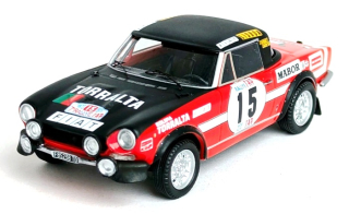Fiat 124 Sport Spider 1600 #15 Netto/Coentro Rally Portugal 1973 1:43 Troféu