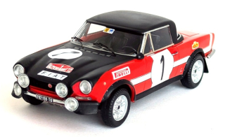 Fiat 124 Spider #1 Lindberg/Eisendle Alpenfahrt 1972 1:43 Troféu