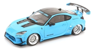 Toyota GR86 LBWK Body KIT blue 1:18 Solido