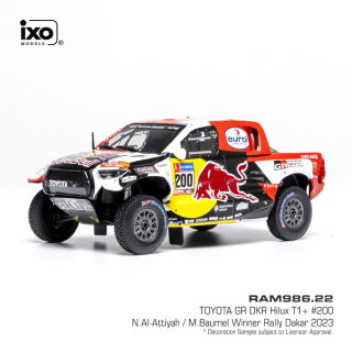 Toyota GR DKR Hilux #200 Al-Attiyah/Baumel Rally Dakar 2023 1:43 Ixo Models