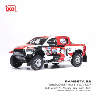 Toyota GR DKR HILUX EVO T1U #207 de Villiers/Murphy Rally Dakar 2022 1:43 Ixo Models