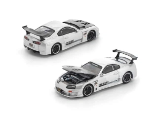 Toyota Top Secret GT300 supra silver 1:64 Pop Race