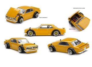 Nissan Skyline GT-R Kaido Street V2 1969 orange 1:64 Mini GT