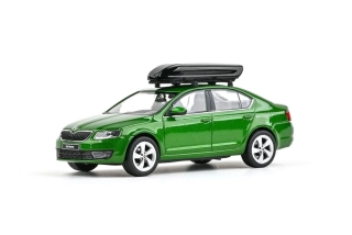 Škoda Octavia III 2012 zelená rallye metalíza 1:43 Abrex