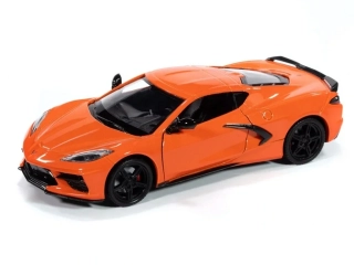 Chevrolet Corvette 2020 orange 1:24 Johnny Lightning