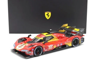 Ferrari 499P #50 Fuoco/Nielsen/Molina LMS Hypercar Champion 24H Le Mans 2024 1:18 Bburago