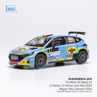 Hyundai i20 N Rally2 #3 Cherain/Withers Spa Rally 2024 1:43 Ixo Models