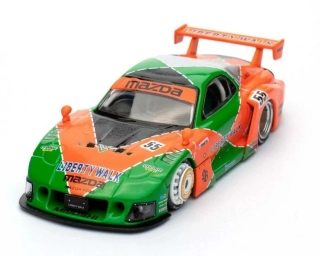 LBWK Mazda RX7 (FD3S) LB Super Silhouette green/orange 1:64 Inno Models