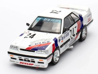 Nissan Skyline GTS-R (HR31) #24 *Diesel Kiki* JTC 1988 white/red/blue 1:64 Inno Models
