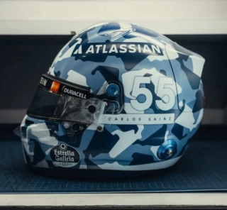 Helmet - Williams Racing Carlos Sainz British GP 2025 1:5 Spark