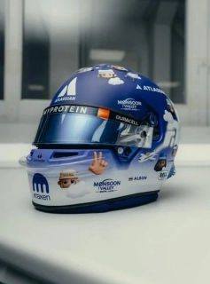 Helmet - Williams Racing Alexander Albon British GP 2025 1:5 Spark