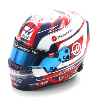 Helmet - MoneyGram Haas F1 Team Ollie Bearman British GP 2025 1:5 Spark
