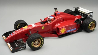 Ferrari F1 F310 #1 M.Schumacher Spanish GP 1996 with Rain Tyres and Pilot Figure 1:18 Tecnomodel