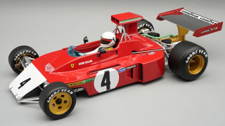 Ferrari F1 312 B3 Broke Nose #4 A.Merzario Canada GP 1973 with Pilot Figure 1:18 Tecnomodel