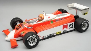 Alfa Romeo F1 179 #23 B.Giacomelli East USA GP 1980 with Pilot Figure 1:18 Tecnomodel