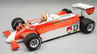 Alfa Romeo F1 179 #23 B.Giacomelli Monaco GP 1980 with Pilot Figure 1:18 Tecnomodel