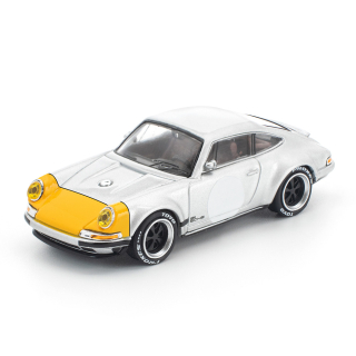 Porsche Singer 911 SCCS Homag yellow/silver 1:64 Pop Race Limited
