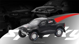 Toyota Hilux Dakar black 1:64 Tiny Toys