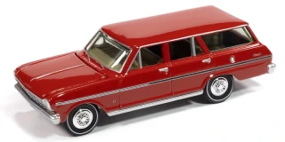 Chevrolet Nova II Wagon 1965 rally red 1:64 Auto World