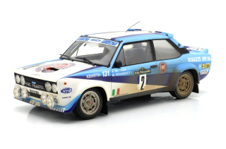 Fiat 131 Abarth #2 Bettega/Perissinot 4th Rally Piancavallo 1981 dirty and night version 1:18 Kyosho