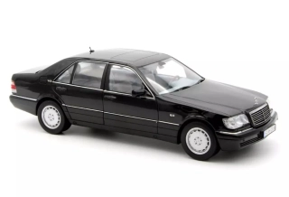 Mercedes-Benz S600 1997 black metallic 1:18 Norev