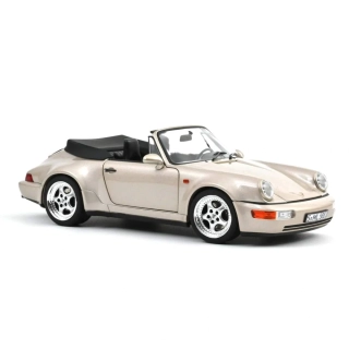 Porsche 911 Turbo Look Cabriolet 1992 silver metallic 1:18 Norev
