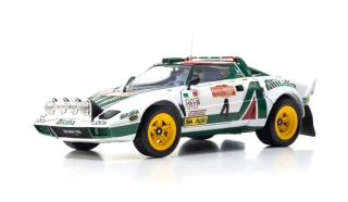 Lancia Stratos HF Alitalia #4 Waldegaard/Thorszelius Winner Rally Sanremo 1976 night version 1:18 Kyosho