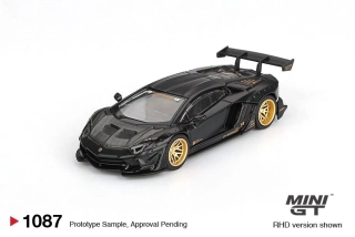 Lamborghini Aventador LB-Works Limited Edition 2025 matte black 1:64 Mini GT