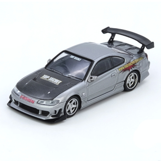 Nissan Top Secret Silvia (S15) silver 1:64 Inno Models