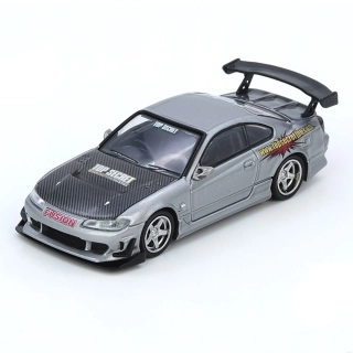 Nissan Top Secret Silvia (S15) silver 1:64 Inno Models