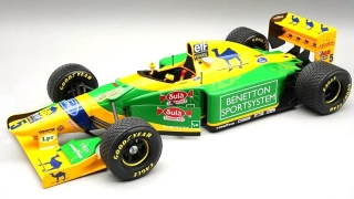 Benetton B193B #5 M.Schumacher British GP 1993 Rain Tyres 1:18 Tecnomodel