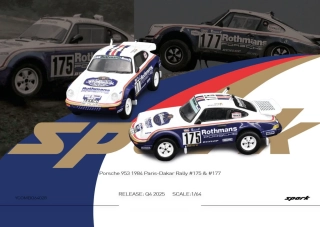 Porsche 953 #175 J.Ickx/C.Brasseur & #177 R.Kussmaul/E.Lerner Paris-Dakar Rally 1984 1:64 Tiny Toys