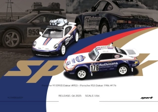 Porsche 911(992) Dakar #953 & Porsche 953 #176 R.Metge/D.Lemoyne Dakar 1984 1:64 Tiny Toys