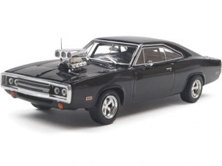 Dodge Charger with Blown Engine 1970 black 1:43 Ixo America