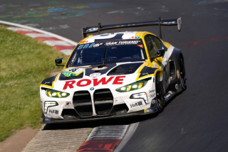 BMW M4 GT3 EVO Team ROWE Racing #98 Farfus/Krohn/Marciello/Van Der Linde Winner Nürburgring 2025 1:18 Minichamps