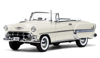 Chevrolet Bell Air Open Roof Convertible 1953 white 1:18 Sun Star