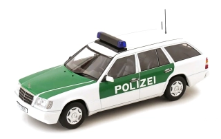 Mercedes-Benz E-Class T Model 1995 *Polizei* white/green 1:18 Triple9 Collection