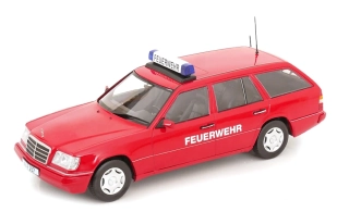 Mercedes-Benz E-Class T Model 1995 *Feuerwehr* red 1:18 Triple9 Collection