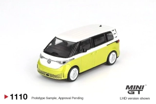 Volkswagen ID. Buzz 2023 candy white/pomelo yellow 1:64 Mini GT