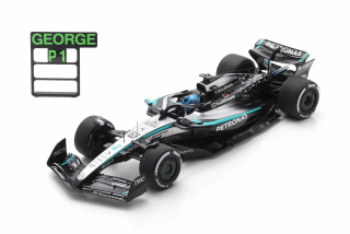 Mercedes W16 Mercedes-AMG Petronas F1 Team #63 G.Russell Winner Canadian GP 2025 with Pit Board 1:18 Spark