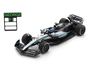 Mercedes W16 Mercedes-AMG Petronas F1 Team #63 G.Russell Winner Canadian GP 2025 with Pit Board 1:43 Spark