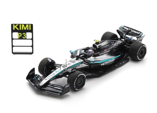 Mercedes W16 Mercedes-AMG Petronas F1 Team #12 K.Antonelli 3rd Canadian GP 2025 with Pit Board 1:43 Spark